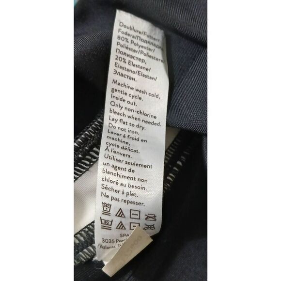 Spanx womens small black cream tuxedo moto leggings - Picture 7 of 7